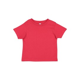 RABBIT SKINS Infant 100% Cotton Jersey Short Sleeve Tee, Red, 12 Months