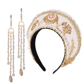 GRACEART Anne Boleyn Hat Headpiece Elizabethan Headwear Tudor Coronet Hood Hat