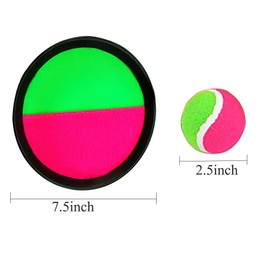 Bestie-Gear Paddle Catch Ball and Toss Game Set Disc Toss and Catch Paddle Sport Game