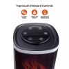 Comfort Zone 25" Oscillating Tower Space Heater with 3D Flame