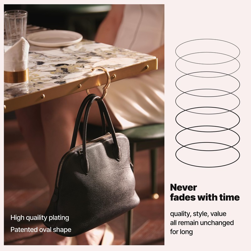 iHELIA Modern - Premium Portable Purse Hook Hanger with Bracelet