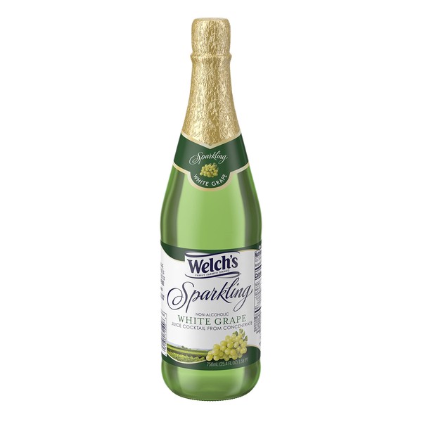 Welch's Sparkling White Grape Cocktail Juice, Non-Alcoholic, 25.4 Fl Oz