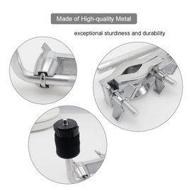 CashBeat Cymbal Stand Clamp with Boom Arm, Drum Set Extension Mount for Percussion Instruments, Sturdy Drum Hardware Accessory