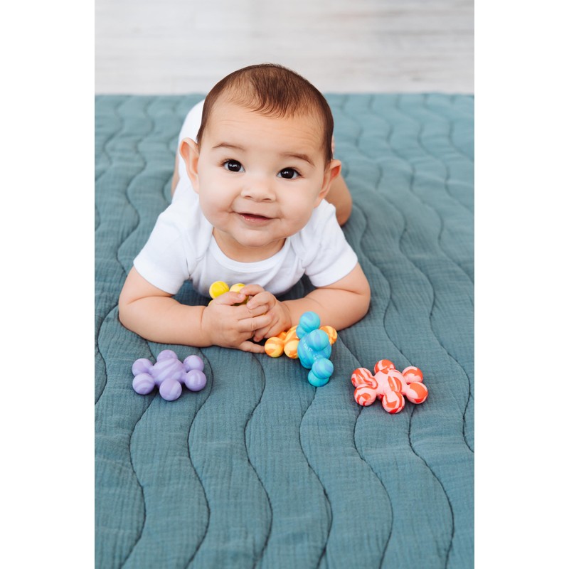 Ubbi Joinibble Teether for Babies, Food-Grade Platinum Silicone, Soothes Teething