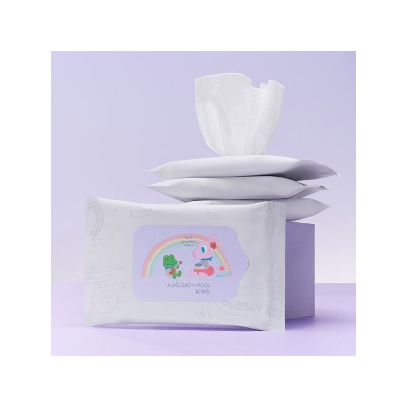 Jengsaemmul 굴리굴리콜라보 정샘물 키즈 소프트 클렌징 티슈 (10매) Guli Guli