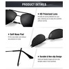 KALIYADI Polarized Aviator-Sunglasses-for-Men Women Mens-Sunglasses: Lightweight Polit Sun Glasses Upgraded