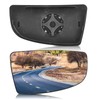 TOP-MAX Passenger Right Side Lower Mirror Glass Replacement for Ford