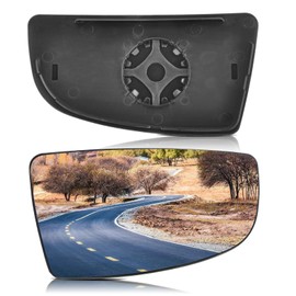 TOP-MAX Passenger Right Side Lower Mirror Glass Replacement for Ford Transit 150 250 350 MK8 2014 2015 2016 2017 2018 2019 2020 2021 2022 2023 with Plate