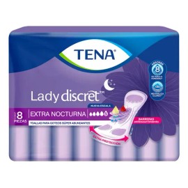 Toallas para incontinencia TENA Lady Discret Extra Nocturna 8 Piezas