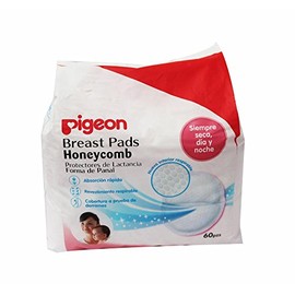Pigeon Protectores de Lactancia Honeycomb, color Blanco