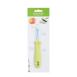 KitchenCraft Healthy Eating Soft-Grip Swivel Potato Peeler, 19 cm (7.5") - Green