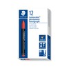 STAEDTLER 236-2 Lumocolor Omnigraph Permanent Marking Crayons - Red (Pack