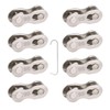 WUDQIJI Bicycle Missing Link Bicycle Chain Link 8 Pairs Chain