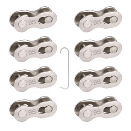 WUDQIJI Bicycle Missing Link Bicycle Chain Link 8 Pairs Chain Lock 9 Speed Bicycle Chain Lock Link Quick Link for 9 Speed Chain (9 Speed)