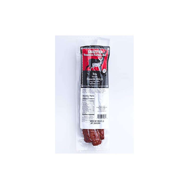 Shaffer Venison Farms Elk Snack Stick, 4 oz pack