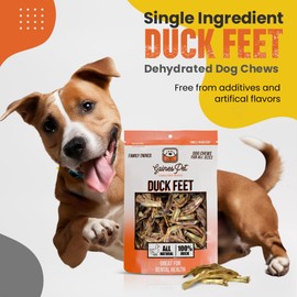 Gaines Pet Whole Duck Feet for Dogs – 80 Count, Single Ingredient Dog Treats – Made in USA, Natural Dental Chews, Collagen, Glucosamine & Chondroitin – Grain-Free, Protein, Joint Support