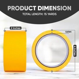 Holifeos Colored Duct Tape - 6 Rolls, 2 Inch x 15 Yard Heavy Duty Tape in Yellow, Red, Orange, Blue, Purple, Green and Rainbow Patterns, Waterproof