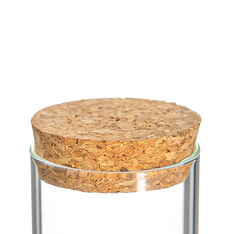 Argon Tableware Glass Storage Jars with Cork Lids - Modern