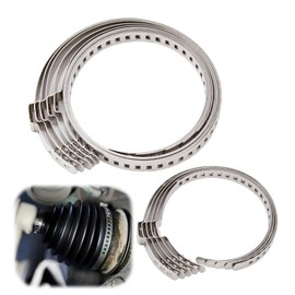 Pack of 10 CV Axle Boot Clamps, Universal Adjustable Axle Boot Clamps, Stainless Steel CV Hose Clamps Set, Clamping Clamp Axle Boot for Most Cars, 5 Sizes + 5 Small