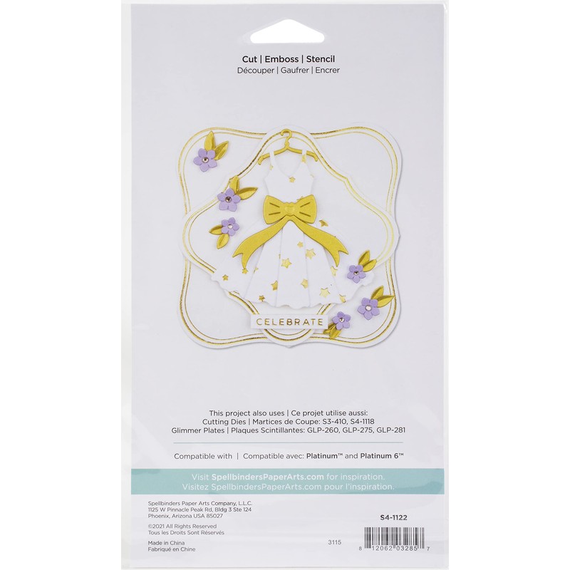 SPELLBINDERS Paper Couture Dress