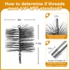 Stainless Steel 6 Inch Round Chimney Cleaning Brush with 1/4"