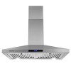 SNDOAS Wall Mount 30" Stainless Steel Seamless Range Hood Kitchen
