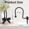 Decorative Shower Curtain Hooks, Luxury Bowknot Shower Curtain Rings, Modern