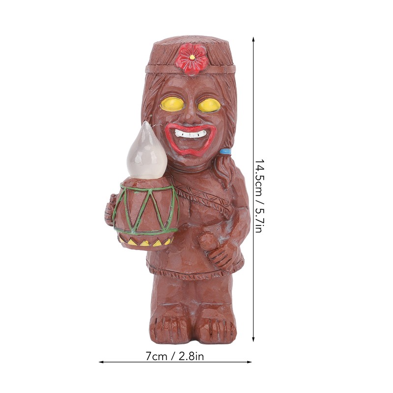 Mayan Smiling Face Totem Solar Light Creative Garden Solar Light