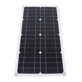 Diydeg Solar Panel Kit, 250W Fully Waterproof Monocrystalline PV Module Solar Panel Starter Kit with 10A 12V 24V PWM Controller Dual USB Ports, Solar Panel Battery Maintainer for Home