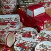 Red Truck Christmas Ceramic Rectangular Platter – A cheerful holiday