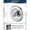 DLymtrx Replacement for Delta 13/14 Series BT14096 Trim Kit, Shower