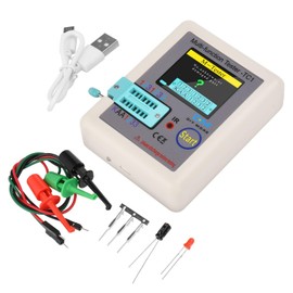 diymore LCR TC1 ESR Tester Transistor Inductance Capacitance Resistance ESR Meter Multi-Function Tester TFT LCR-TC1 Transistor Tester for Diode Triode Capacitor Resistor Transistor ESR NPN PNP MOSFET