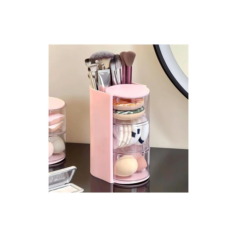 Toketa organizador de maquillaje giratorio 180° para escritorio