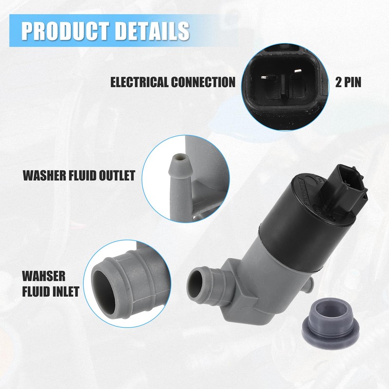 A ABSOPRO Car Windscreen Washer Engine Pump for Toyota Yaris