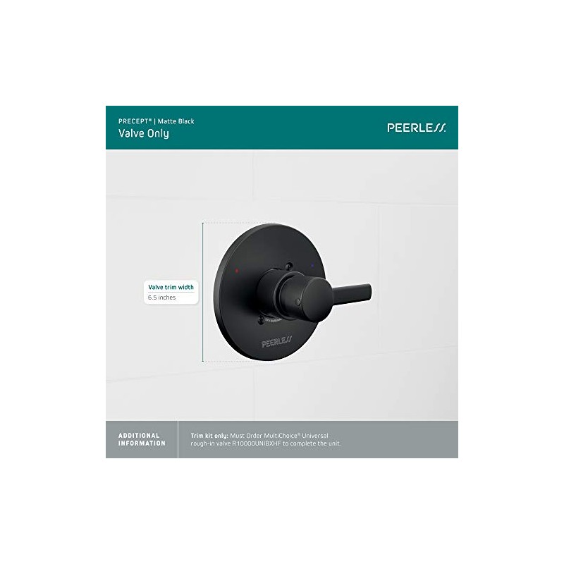 Peerless PTT188762-BL Precept Trim Only, Matte Black