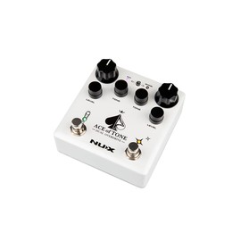 NUX Ace of Tone Dual Stacked Overdrive Pedal, NDO-5, White