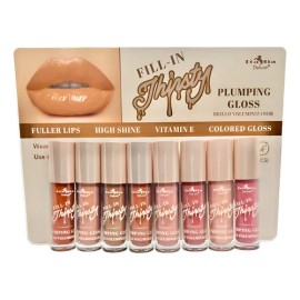 Labial Gloss Fill In Thirsthy Brillo Italia Deluxe 8 Piezas