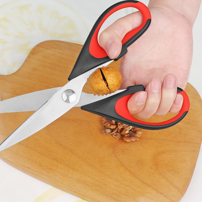 Vutyvve Kitchen Scissors, Stainless Steel Blades, Soft Grip, Multi-Purpose Kitchen