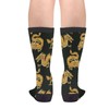 Novelty Crew Socks, Funny Socks Crazy Socks, Casual Golden Dragon