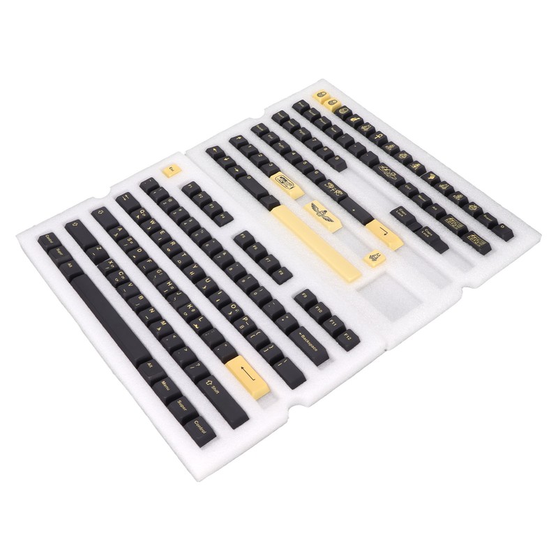 PBT Keycaps 132 Keys Letterless Cherry Height Egyptian Pharaoh Theme