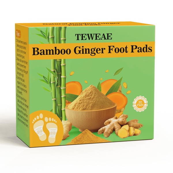 TEWEAE TEWEAE 32 Pads Foot Pads -with Pure Natural Turmeric