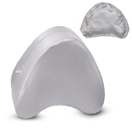 xcivi Satin Pillowcase for Contour Memory Foam Side Sleeper Support Pillow, Pillowcover for Knee Pillow, Smooth & Soft Pillow Cover (Gray)