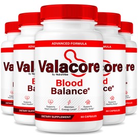 (5 Pack) Valacore Blood Balance – Original Daily Formula with a Pure, Potent Blend to Support Balanced Levels, Stable Flow and Natural Circulation | Gentle, Easy-to-Swallow Pills (300 Capsules)