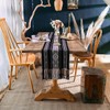 Boho Table Runner with Tassel, Farmhouse Table Runner 90 Inches