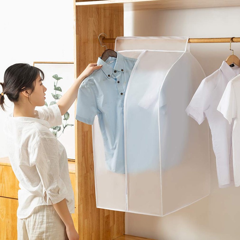 XIAKE Garment Bags M/oth-proof Dust Cover Coat Hanging Clothes Storage