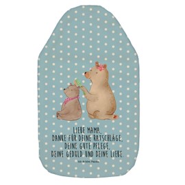 Mr. & Mrs. Panda Hot Water Bottle Bear with Child - Gift, Dad, Sister, Mum, Best Mum, Mother, Mother's Day, Children's Hot Water Bottle, Father's Day