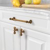 Amerdeco 6 Pack Antique Brass Cabinet Pulls 128mm Hole Center