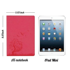 SINOBAND 4 Pieces Journals for Writing, A5 Paperback Colorful Notebooks, PU L...