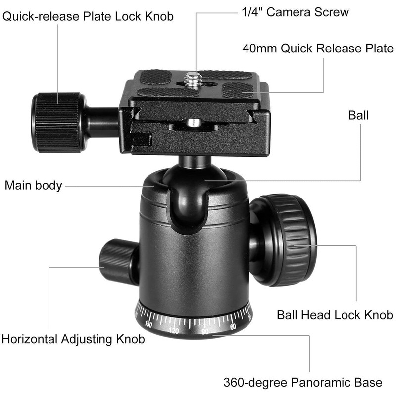 Professional Heavy Duty 72" Monopod/Unipod (Dual Optional Head) for Olympus