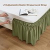 MEILA Full Bed Skirt, Wrap Around Ruffle Bed Skit for